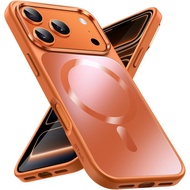 JETech Magnetic Case for iPhone 17 Pro Max 6.9-Inch Compatible with MagSafe, Luxury Metallic Luster 