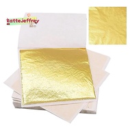 200 PCS Gold Sheets Gold Foil for Art Gilding Flakes Multipurpose Metal Leaves Flakes Gold Flakes