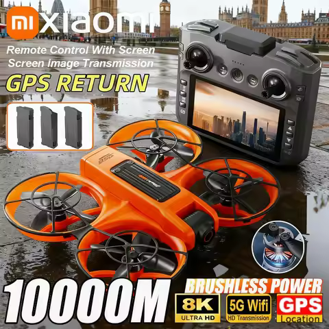 New Xiaomi S156 GPS Drone 8K Professional HD Wide Angle Dual Camera 3Battery Brushless Motor Intelli