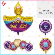 【DIWALI BALLOON】 18 Inch Diwali Aluminum Film Balloon Deepavali Celebration Decoration Balloons Kids