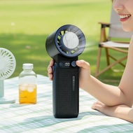 Compact 8000mAh USB Fan F5PRO, 199 Wind Speeds, 30-Hour Battery, Foldable, Silent Handheld Fan