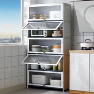Kitchen Storage Rack Cabinet  Household Multi-Functional with Door Pot Shelf Bowl Plate Kitchenware 