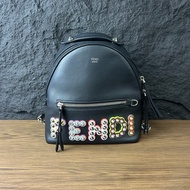 Fendi 芬迪雙肩背包小惡魔背包皮質包