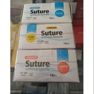 Suture / catgut / benang jahit plain silk chromic onemed