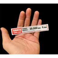 Toyota Periodic Service Car Sticker