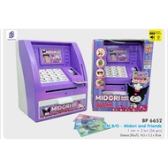 UNGU MESIN (KUROMI) KUROMI PURPLE ATM MACHINE, ATM MUSIC PIG BANK, SOUND