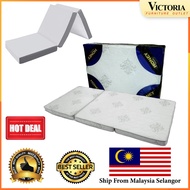 VICTORIA FURNITURE3" Honey Foldable Mattress Tilam Single Mattress Topper Back Support Mattress Single Bed Mattress Foam