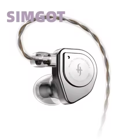 SIMGOT EW200 Headphone HiFi Audio IEM 10mm SCP Diaphragm Dual-Magnetic-Circuit & Dual-Cavity Dynamic