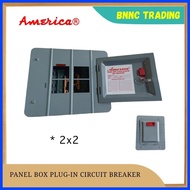 ﹍ ┏ ┬ ORIGINAL AMERICA PANEL BOX 2 POLE PLUG IN FOR CIRCUIT BREAKER 1X1 2X2 3X3 4X4