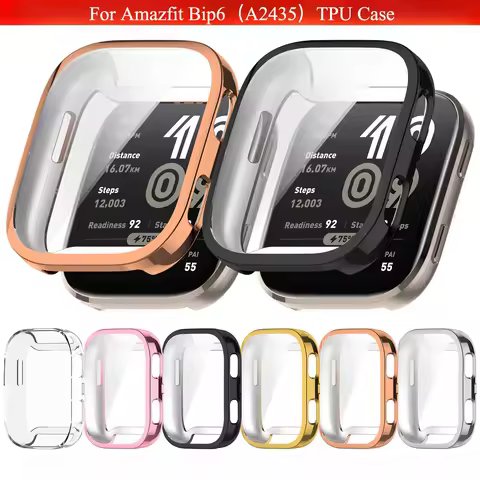 Soft TPU Case For Amazfit Bip 6 Full Screen Protector Bumper for Huawei Amazfit Bip6 Bip 6 Watch Cov
