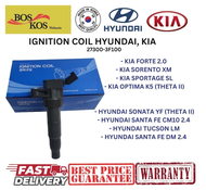 BOSKOS Genuine Ignition Coil for Hyundai/Kia - Compatible with Sonata/YF/Santa Fe/Kia Forte/Sorento/