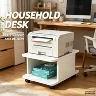 Mobile Printer Stand Floor Storage Organizer Rack Office Copier Fax Machine Cabinet LSW