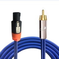 Quality NL4FC 4 Pin Speakon To RCA OFC Audio Cable For AMP Professional Stage Speaker Speakon Plug O