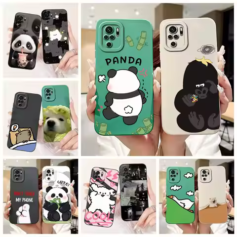 For Xiaomi Redmi Note 10 4G Case Redmi Note 10S Cute Cartoon Cover Soft TPU Phone Case For Redmi Not