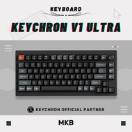 Keychron V1 Max/Ultra Wireless 75% Hot-Swap Custom RGB QMK VIA South Facing Screw In Stabilizers Ful