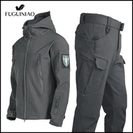 FUGUINIAO ทหารบุนวมกันลมJaket Daki Gunung วิ่งกลางแจ้งเสื้อสูทแจ็คเก็ต