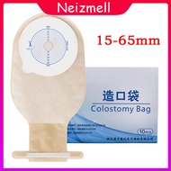 Hendry 10 pcs 15-65mm Cut Size Beige Cover Drainable one-piece System Ostomy Bag Colostomy Bag Pouch Ostomy Stoma
