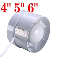 4/6 inch 220V Silent Ventilation Air Vents Ventilator Extractor Exhausted Extractor Fan Ventilator B