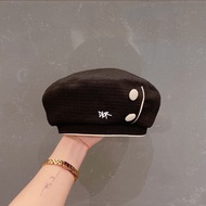 CHANEL666CC Classic Black White Red Tricolor Knitted Hat 2953