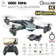 Visuo XS816 4K Ultra HD Dual Camera WIFI FPV Drones Drone with HD camera Gesture Shooting Profession