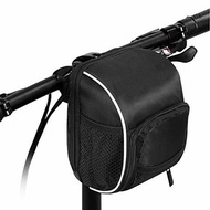 Bike Handlebar Bag Bicycle Frame Front Tube Waterproof Storage Foldable Basket Pouch Bag Large Capac