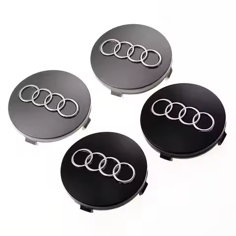 4PCS 60mmHub Caps Car Wheel Center Caps For Audi Hubcap A3A4LA6LQ3Q5LQ7A5A7Q2L Tire Center Mark Cove