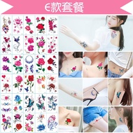 10 Lembar Gambar Sticker Tato Temporer Tattoo Temporary Tahan Lama Anti Air - Tatto PALSU Ukuran Ke