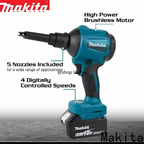 Makita power tools, Makita 18v tools DAS180 high-power air dust removal gun, power tool dust blowing