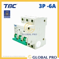 TBC 3 Pole Miniature Circuit Breaker MCB With SIRIM Approved 6 10162032405063 AMP