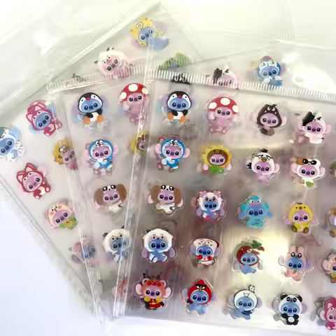 10 Pcs Stitch Cartoon Stickers - Cute Style for DIY Decorations RecordingYourLife Store