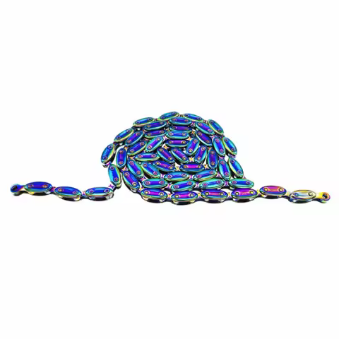 1/2 X1/8 Bicycle Chain Fixed Gear Quick-link Parts Bicycle Olive Chain Gold/Silver 100 Link Single S