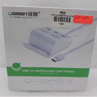 UGREEN USB Male to 3× USB 3.0 Splitter with SD & TF Card Reader 30342 – 50cm USB Hub Adapter