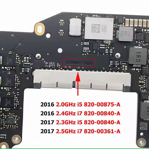 Original A1708 Motherboard For MacBook Pro 13" A1708 Logic Board i5 i7 8GB 16B 2016 2017 820-00875-A