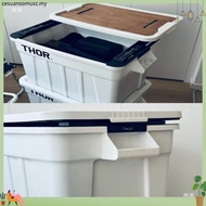 Original TRUST THOR Totes Box with Lid 53L Camping Storage Box Stackable Camping Storage Box Blackca