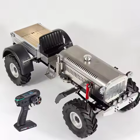 1/14 Metal RC Tractor RC Off-Road Crawler Car RTR Version With 2-Speed Gearbox Motor Winch Metal Vin