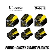 HARROWS DART FLIGHTS - STANDARD PRIME - CHIZZY 2 100 MICRON DART FLIGHTS (SAYAP ARROW)