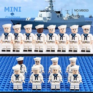 Minifigures sea navy soldiers 8053 cheap military soldier assembly toys