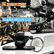 BUCKLOS 12 Speed MTB Groupset Bike RD Shifter Smooth Durable Derailleur M8100 MTB Rear Derailleur fo