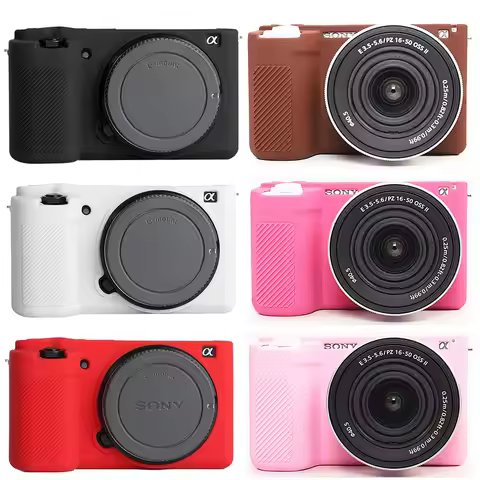 ZVE10 ZVE10II Armor Skin Rubber Body Protective Cover Soft Silicone Case Camera Bag For Sony ZV-E10 