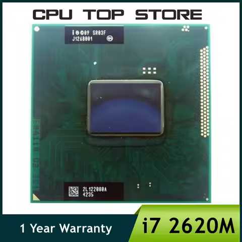 Intel Core i7 2620M SR03F 2.7GHz 2-Core 4-Thread Laptop CPU notebook Processor Socket G2 / rPGA988B