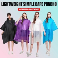 Cape Hooded Adult Unisex Poncho Raincoat Bicycle Raincoat