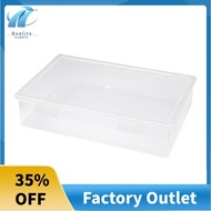 Plastic File Organizer Transparent Square Storage Box A4 Storage Box File Storage Box