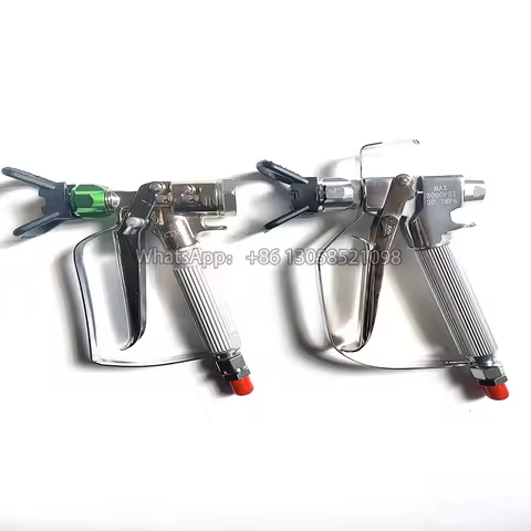 XTR5 XTR6 XTR7 Airless Spray Gun for 500Bar Spraying Paint Jobs Round Handle 4-Finger Trigger No Tip