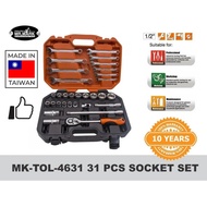 Mr.Mark (8-32mm) 31pcs Socket Wrench Tool Box - Metric