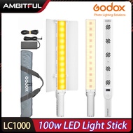 Godox LC1000วิดีโอ LED RGB ติดแสงไฟแอลอีดีสว่างควบคุมด้วยแอปโคมไฟสตูดิโอถ่ายภาพ2500K-8500K แบบมือถือ