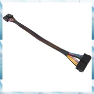 [W F S B] 24 Pin to 14 Pin ATX PSU Main Power Adapter Braided Sleeved Cable for  for  PC and Servers