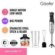 food Blender Hand Blender ☂Giselle Hand Blender Set with Malaysia Plug 600W Food Processor Blender &