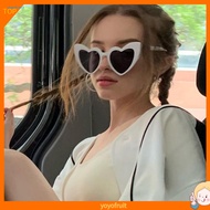 YOF  Eye-catching Sunglasses Fashionable Sunglasses Stylish Heart Shaped Sunglasses for Women Trendy Retro Sun Glasses with High Translucency Lens Perfect for Cosplay