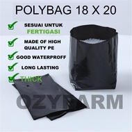 THICK Polybag 18x20grow bag fertigasi nursery tanaman pokok