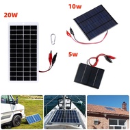12V 5W/10W/20W Solar Panel Mini Polysilicon Solar Cell with Cable Mini Solar Panel Module Board for 